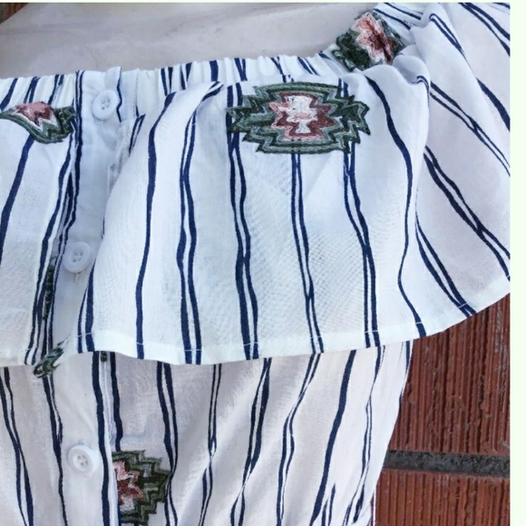 LAST ONE❗STYLE RACK Nordstrom Embroider Midi Dress - Picture 3 of 13